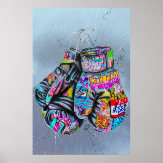 Poster Banksy Boxing Glove Poster, Banksy Grafite Stree