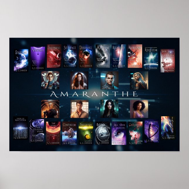 Poster Banner Amaranthe - 1,5 pés x 1 pé (Frente)