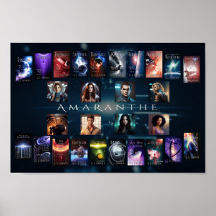 Poster Banner Amaranthe - 1 pé x 8 pol
