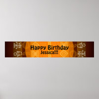 Banner de Aniversário Personalizado por Étnica de 