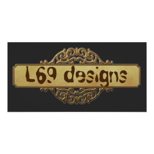 PÔSTER BANNER DOURADO DESIGNS L69 (Frente)