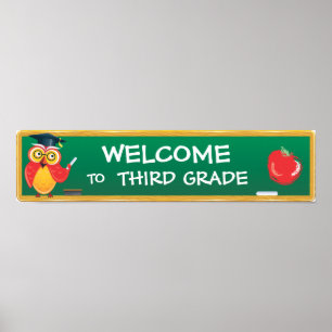 Poster Banner Escolar Chalkboard