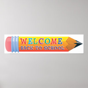 Pôster Banner Giant Pencil School