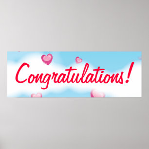 Pôster Banner parabéns