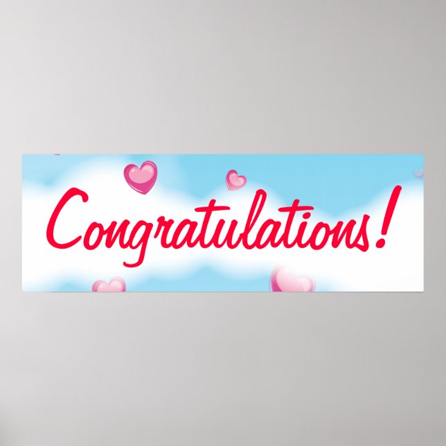 Pôster Banner parabéns (Frente)
