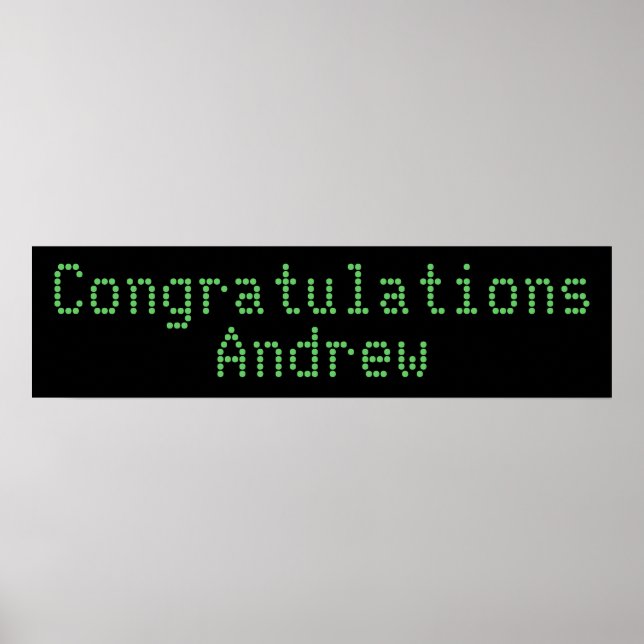 Poster Banner parabéns (Frente)