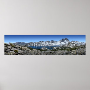 Poster Banner Peak sobre o Lago Garnet - Sierra Nevada