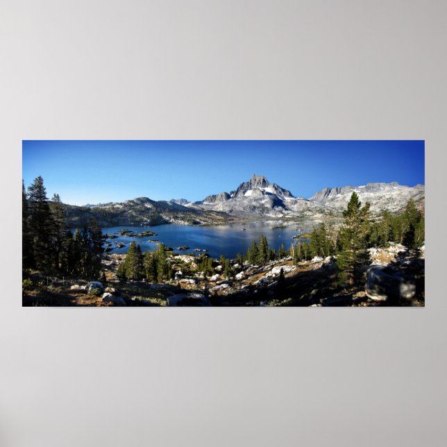 Pôster Banner Peak Thousand Island Lake John Muir Trail (Frente)