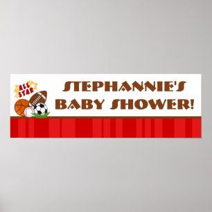 Pôster Banner personalizado de 22,5"x7,5", Todas as estre