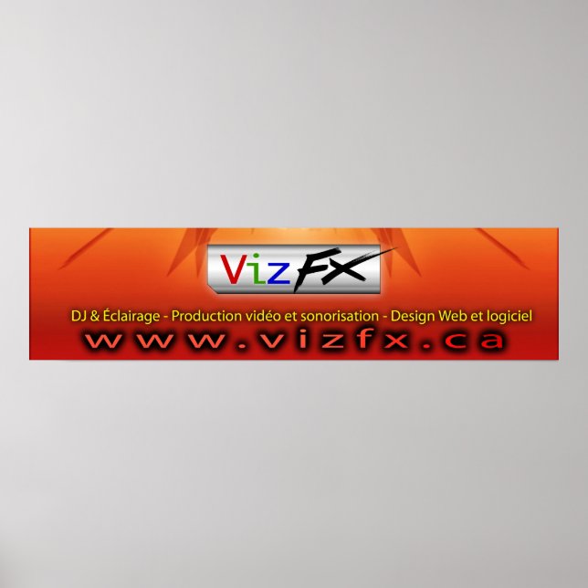 Pôster Banner VizFX (Frente)