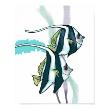 Bannerfish De Recife, Peixes Espalhados Submarinos