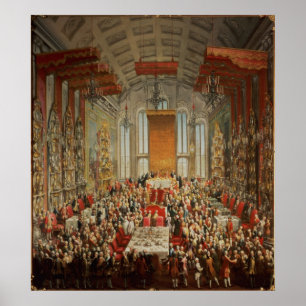 Pôster Banquete da coroação de Joseph II em Francoforte