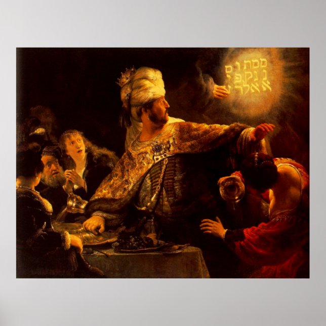 Pôster Banquete de Belshazzar (Frente)