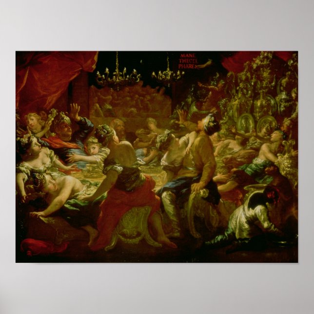 Poster Banquete de Belshazzar (Frente)