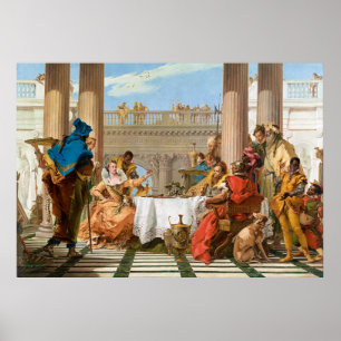 Poster Banquete de Cleópatra por Giambattista Tiepolo