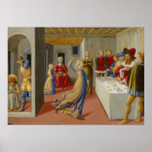 Banquete de Herod - Benozzo Gozzoli Fine Art Poste
