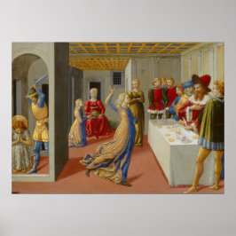 Poster Banquete de Herod - Benozzo Gozzoli Fine Art Poste