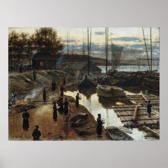 Poster Banquete de trompetes por Aleksander Gierymski | P (Frente)