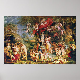 Poster Banquete de Venus por Rubens Peter Paul (a melhor