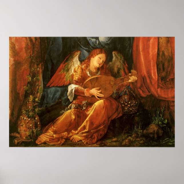 Poster Banquete do Anjo das Garantes Rosa por Albrecht Du (Frente)