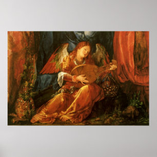 Poster Banquete do Anjo Rosa Garlands por Albrecht Durer