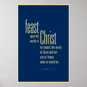 Poster Banquete em cima das palavras do cristo (LDS)