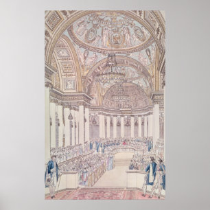 Poster Banquete imperial no salão de beleza grande