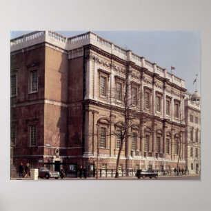 Pôster Banqueting a casa, Whitehall, construído em 1622