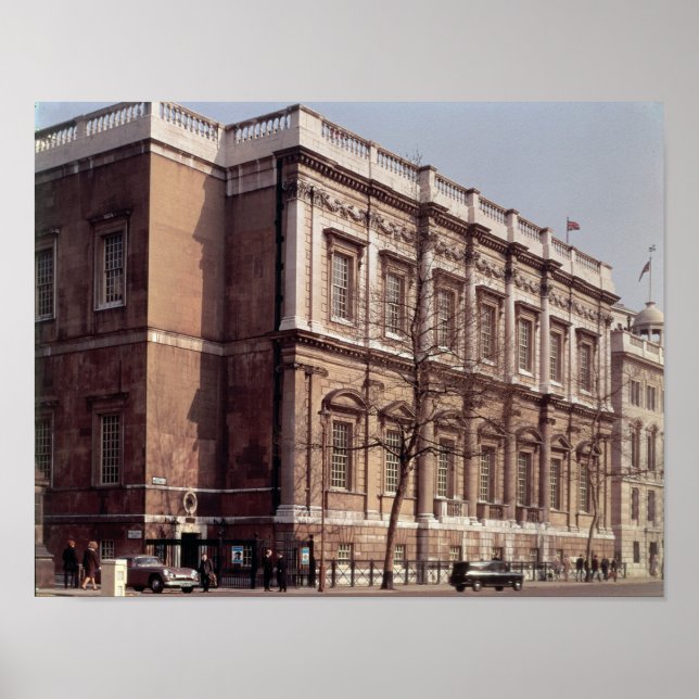 Pôster Banqueting House, Whitehall, construída em 1622 (Frente)