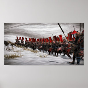 Pôster Banzai do samurai