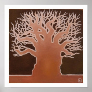 Pôster Baobab africano 1
