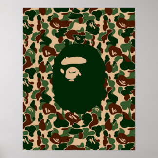 Poster bape Camo hypebeast