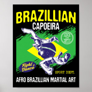 Poster Bapoeira brasileira - Luta pela dança do fôlego da