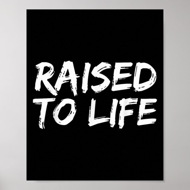 Poster Baptism Gift New Christians Baptismal Quote Raised (Frente)