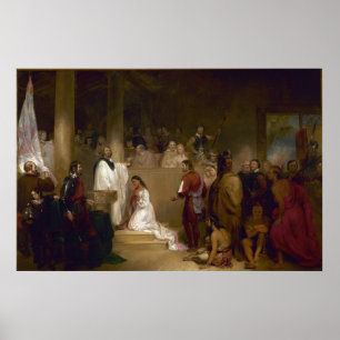 Poster Baptism of Pocahontas