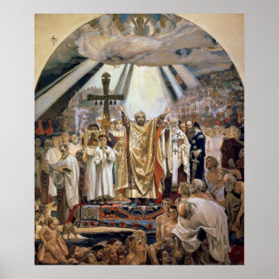 Pôster Baptism of Rus, 1885-96
