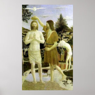Pôster Baptismo do cristo por Piero della Francesca