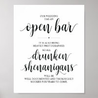 Bar Aberto de Casamento, sinal de xenigmas bêbados