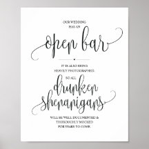 Bar Aberto de Casamento, sinal de xenigmas bêbados