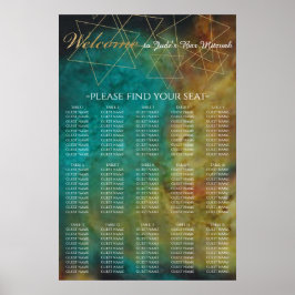 Poster BAR BM & Bat Mitzvah Out of World Seating Chart (G
