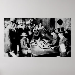 Poster BAR C. 1900 de ORIENTE do JOGO de FARO - ARIZONA