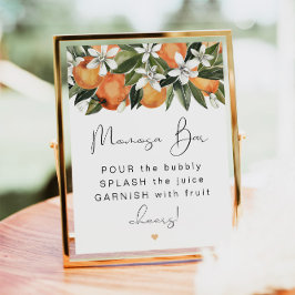 Poster BAR CALLIOPE Citrus Orange Clementine MOMosa