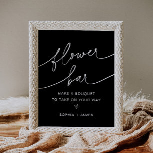 Poster BAR da Flor NOIR, Faça seu Buquê Sinal