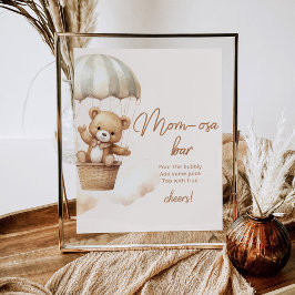 Poster Bar da mãe-osa, um urso de pelúcia neutro do sexo