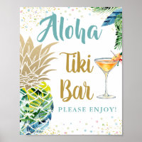 Bar de Aloha Tropical de Abacaxi Havaiano Luau Tik