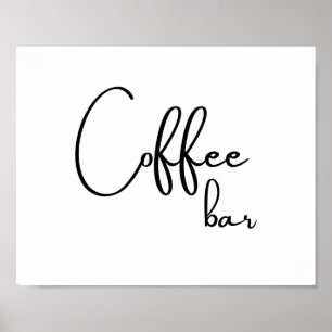 Poster Bar de café