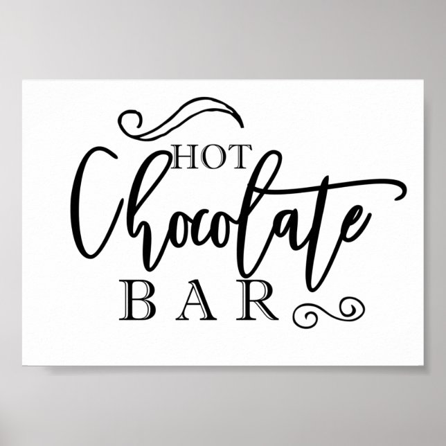 Poster Bar de chocolate quente (Frente)