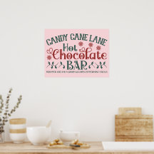 Bar de Chocolate Quente Candy Cane Lane