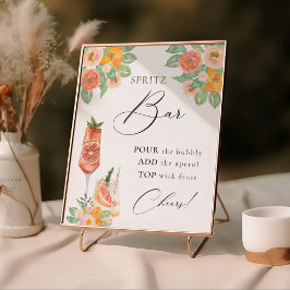 Poster Bar de Coquetéis Brilhantes Amor à Primeira Spritz