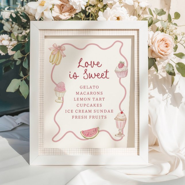 Poster Bar de deserto com tiras rosadas de pré-disquete P (Criador carregado)